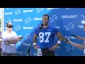 Lions TE Sam LaPorta talks day 1 of training camp