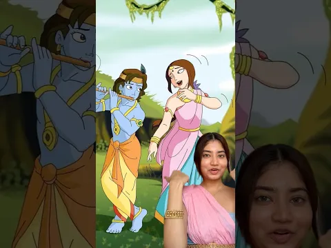 Recreating Radha’s Look from cartoon 🦚🪈