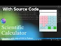 Scientific calculator in python using GUI Tkinter