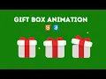 Build A Gift Box In Your Website Using Html And Css Animated Gift Box Christmas