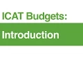 ICAT Budgets Introduction