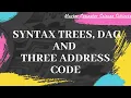 Compiler Design lecture - 35 Syntax tree Directed Acyclic Graph Three address code