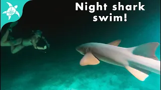 New Crew! SWAM with SHARKS at Night under our Boat! Chillin in Staniel Cay, Bahamas!