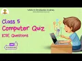 Grade 5 Computer Quiz Computer Questions For kid tech quizz Computer chapter class 5