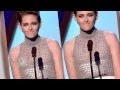 Controversial Studio Kristen Stewart NIP SLIP On Stage Hollywood Films Awards 2014