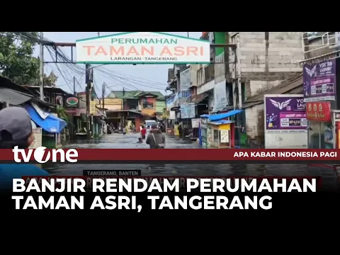 Ratusan Rumah Terendam Banjir di Tangerang Banten