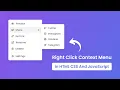 Custom Right Click Context Menu in HTML CSS JavaScript