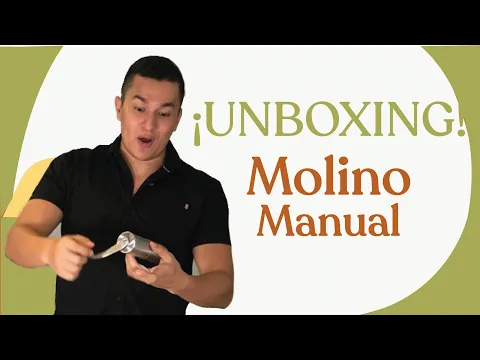 Molino Manual de Café Cilíndrico Acero Inoxidable Plateado 50gr