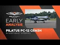 Early Analysis Pilatus PC-12 Crash in Northeast Wyoming