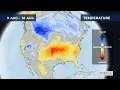 Monthly temperature forecast for the USA 2026