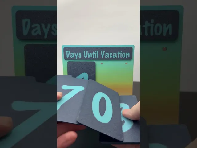 Modular Magnetic Countdown | Days Left (Pro Version) | R7Makers video thumbnail