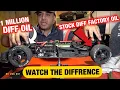 Watch the difference between 1 Million diff oil and stock diff oil on Arrma RC cars