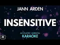 Jann Arden - Insensitive (Karaoke/Acoustic Version)