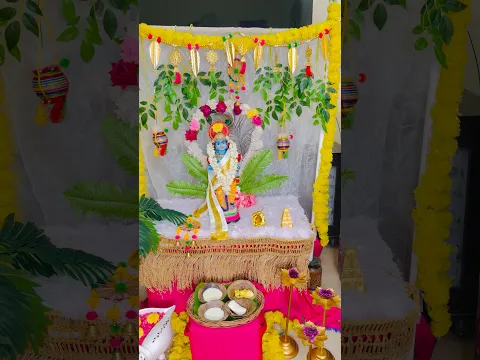 கண்ணனை வரவேற்க எங்க வீடு ரெடி! 🦚💙✨Krishna Jayanthi decoration #shorts #jasvikamedia #youtubeshorts
