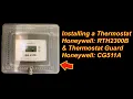 Installing a Honeywell RTH2300B Thermostat CG511A Thermostat Guard