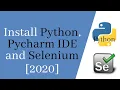 Selenium Python Tutorial 1-Installing Python Selenium Pycharm IDE 2020