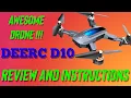 DEERC D10 A Great Budget Foldable Altitude Hold Drone with 1080p Camera for under 70 with Extra s