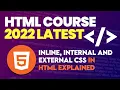 Inline Internal and external css and JavaScript in HTM in urdu by Waleed Ahmad