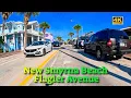 Entering Flagler Avenue New Smyrna Beach FL 4k