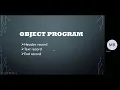 GENERATION OF OBJECT PROGRAM FOR MACHINE