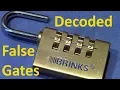 picking 444 Decoded BRINKS 4 wheel combination padlock false gates quickly no tools