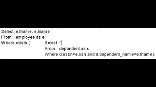 The Exists Function NOT exists function SQL
