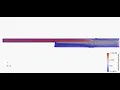 Velocity Vector showing different regions of turbulence