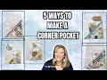 5 Easy Corner Pocket Ideas for Junk Journals Use Your Scraps