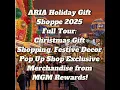 ARIA Holiday Gift Shoppe 2025 Las Vegas Full Tour Exclusive Merchandise MGM Rewards Slot Wars