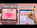 iPad for Students note taking best apps tips accessories