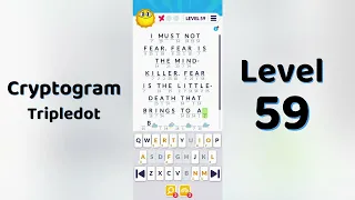 Cryptogram Tripledo Level 59 Solutions Logic Puzzle Game Mini Boss