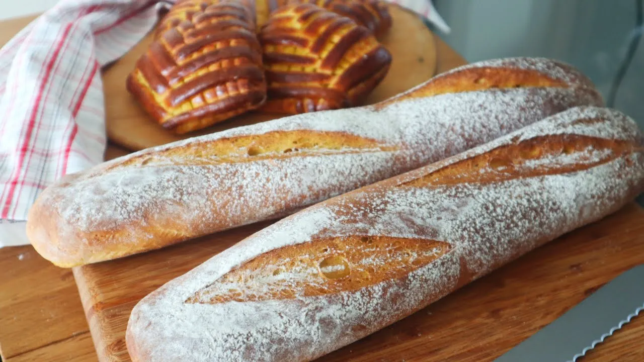 Easy Turkish Style Baguette & Braided Bread With Potato Filling