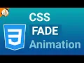 Fade In Out Text Animation using CSS CSS Animation Tutorial