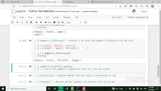 21 - Python Sets Methods