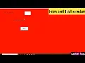 Even and Odd number Visual basic 6 0 6th project