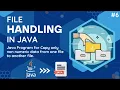 Java Program for Copy only non Numeric data from one File to Another File Using Java File Handling