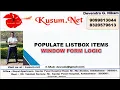 LISTBOX IN WINDOW FORM WEB API ASP NET C C TUTORIAL JAVASCRIPT TUTORIAL