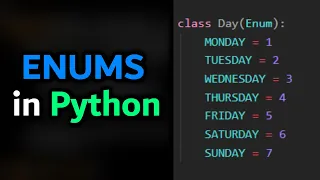 Python ENUMS einfach erklart - Enumeratoren Python Tutorial Deutsch