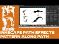 Inkscape path effect how to use the pattern along path effect