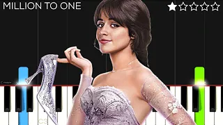 Camila Cabello - Million To One (Cinderella 2021) | EASY Piano Tutorial