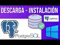 Descarga e Instalacion de PostgreSQL 16 pgAdmin4 Paso a Paso Tutorial en Espanol