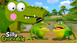 Silly Crocodile and The Arguing Frogs | Funny Kids Cartoon