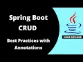 Spring Boot CRUD best practice with Annotations Hibernate MySQL Live Demo