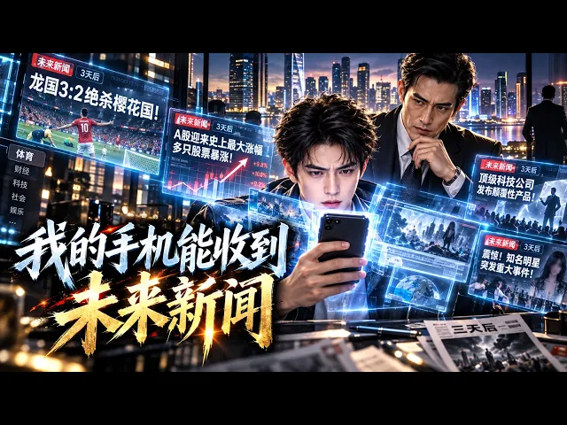 失業後手機竟能提前3天收到未來新聞！我靠預知一次次逆襲，卻發現還有人知道這個秘密！