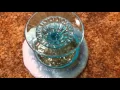 Fenton Art Glass Opalescent blue glass dish SAM strathroy antique mall