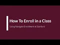 How to Enroll in a Class Stanford Navigate Enrollment