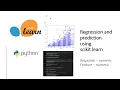 Regression and Prediction with scikit learn python numeric response and feature variables