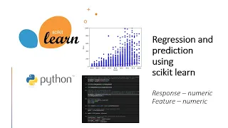 Regression and Prediction with scikit learn python numeric response and feature variables