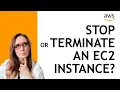 Stop or Terminate an Amazon EC2 Instance Which to Choose AWS for Beginners