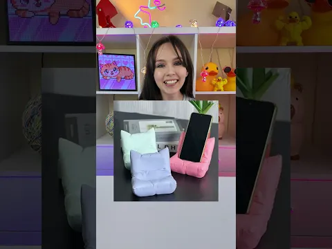 Подставка-подушка для телефона 😉 #своимируками #повтори